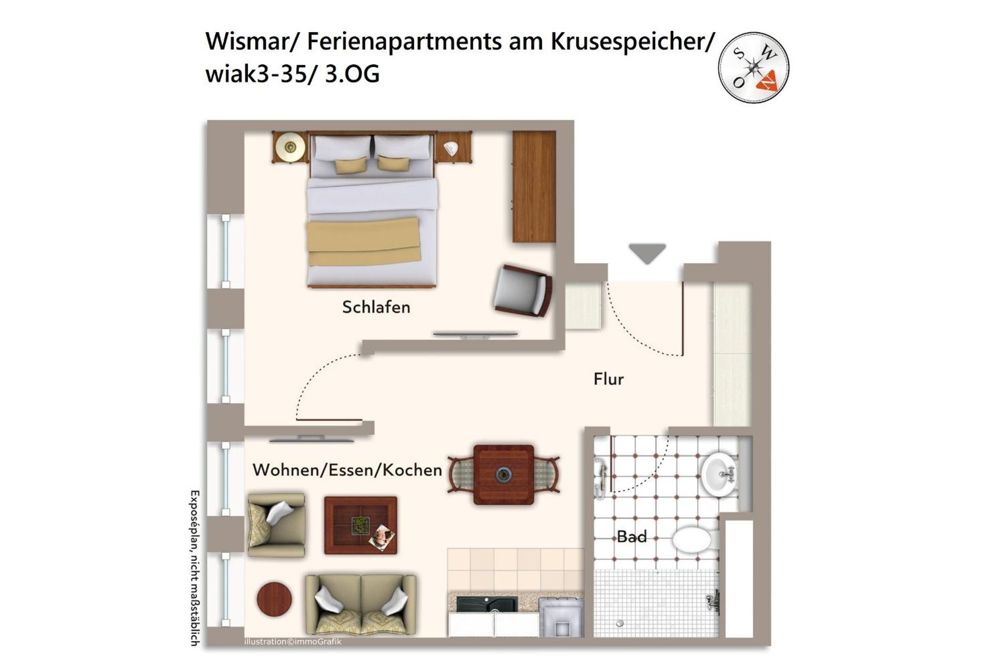 Wißmar Ferienapartments Am Krusespeicher Ferienapartments Am Krusespeicher 3-35 מראה חיצוני תמונה